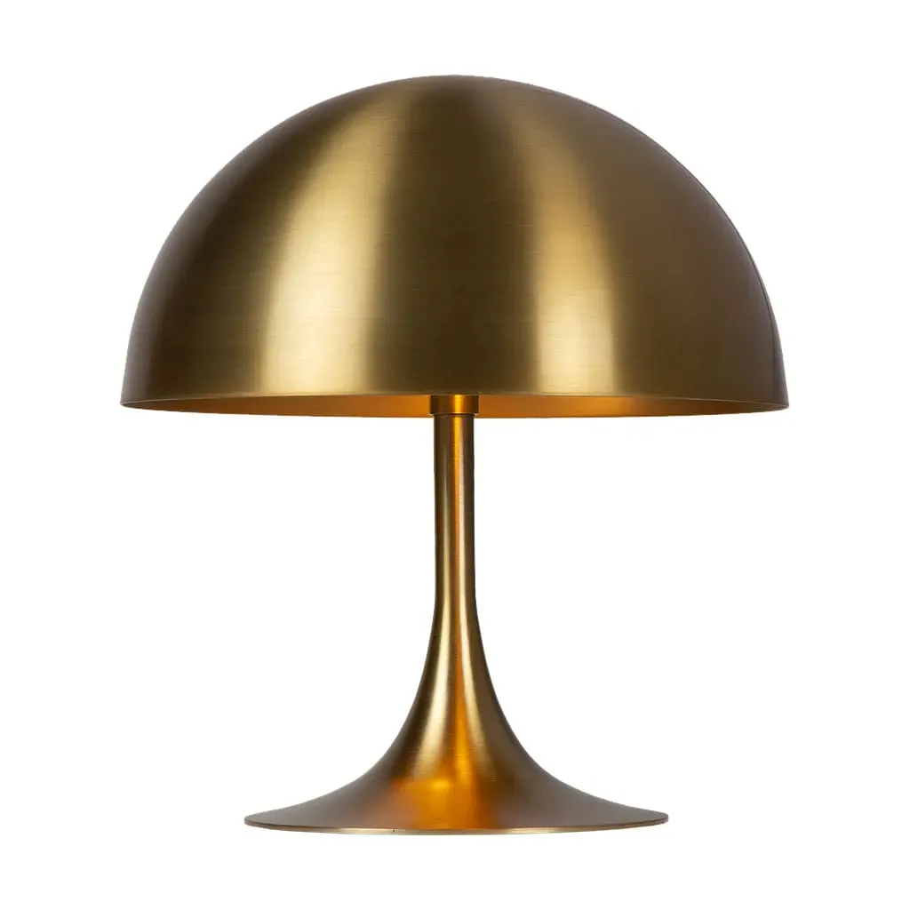 Lampe de table industriellement à la hauteur d'or 28 cm en métal