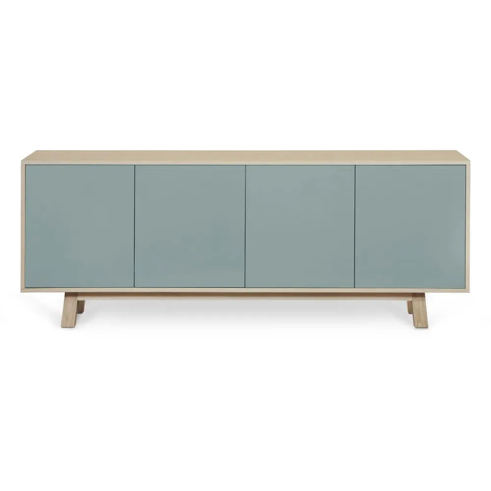 Buffet bas 4 portes 160 cm, en frêne