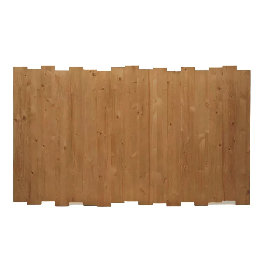 Tête de lit en bois d’épicéa massif couleur marron pour lit 150 cm