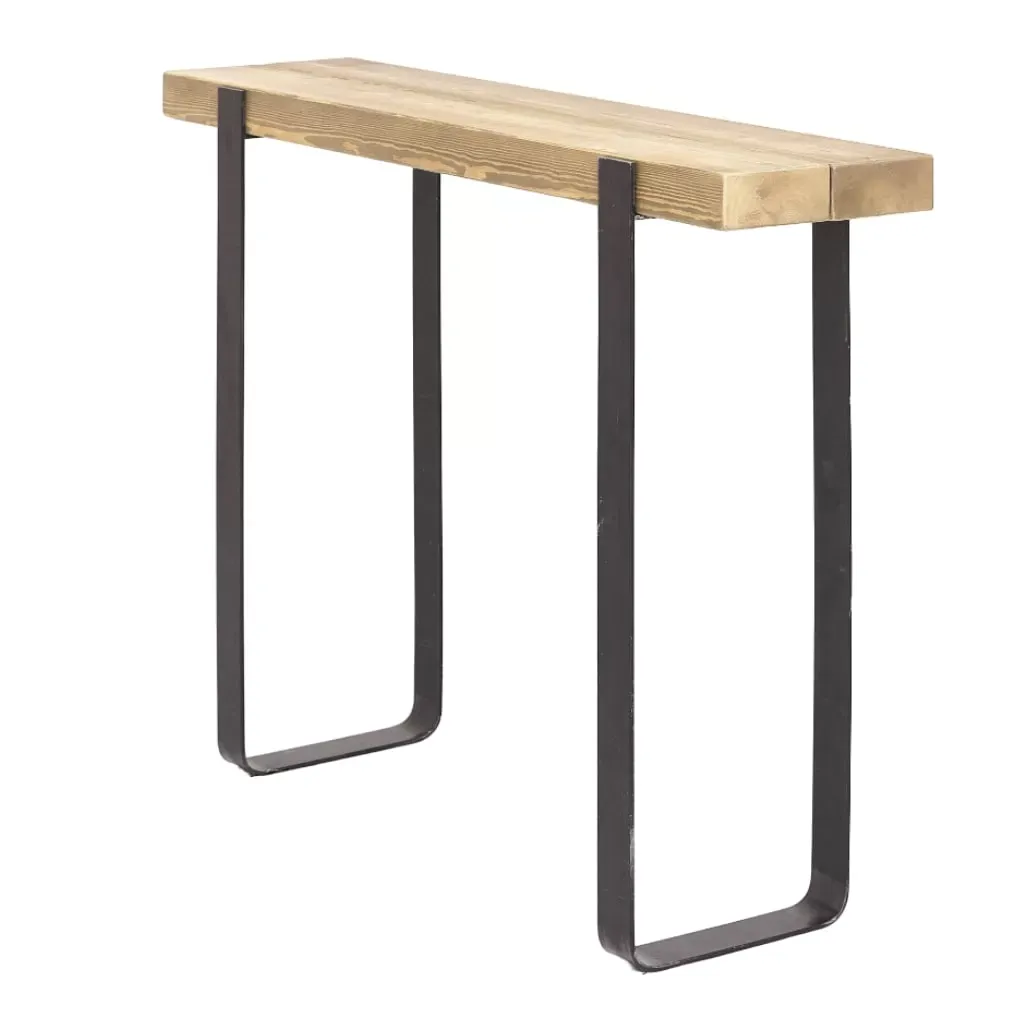 Console en bois de pin des flandres couleur naturel 120 cm