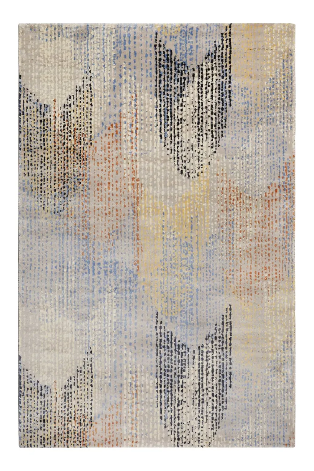 Tapis plat à motif design multicolore 80x150