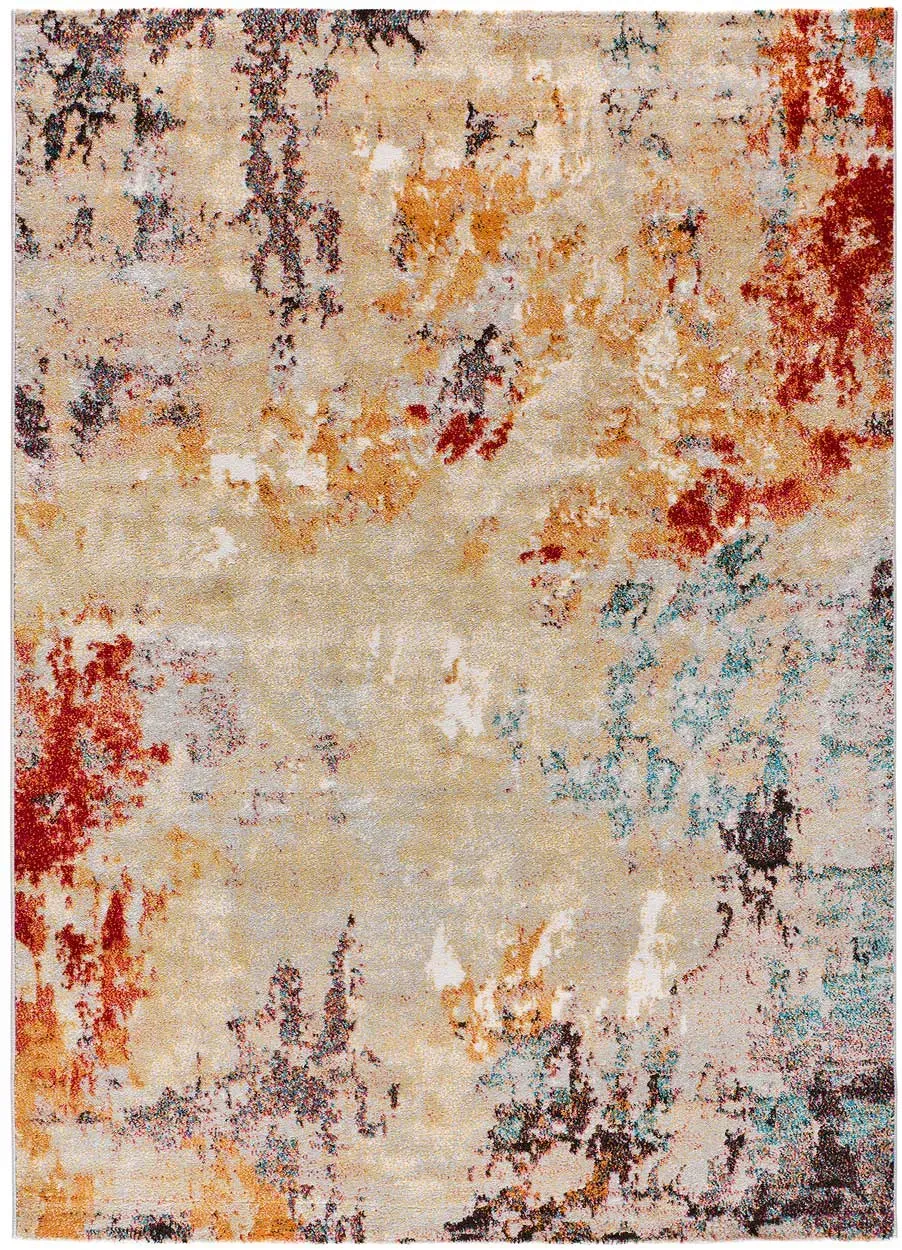 Tapis abstrait beige/multicolore 160x230 cm
