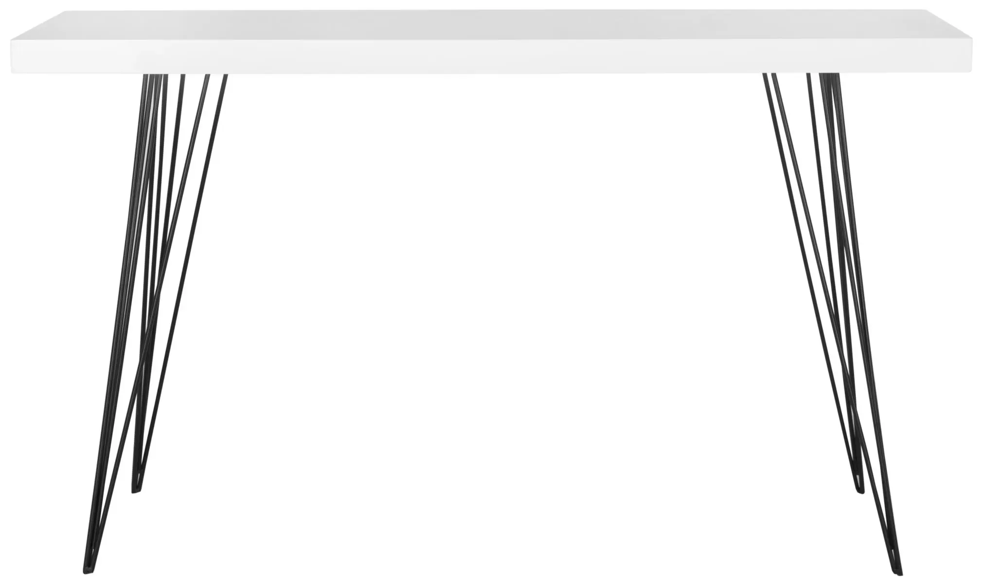 Consoles en bois embouti noir/blanc