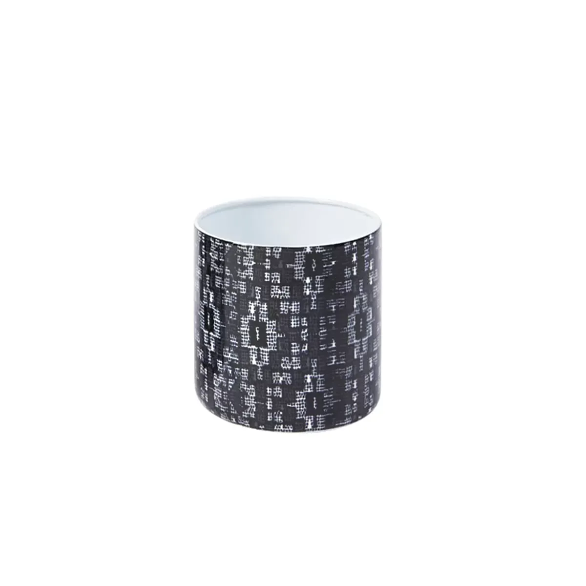 Cache-pot décoratif en fer noir H14