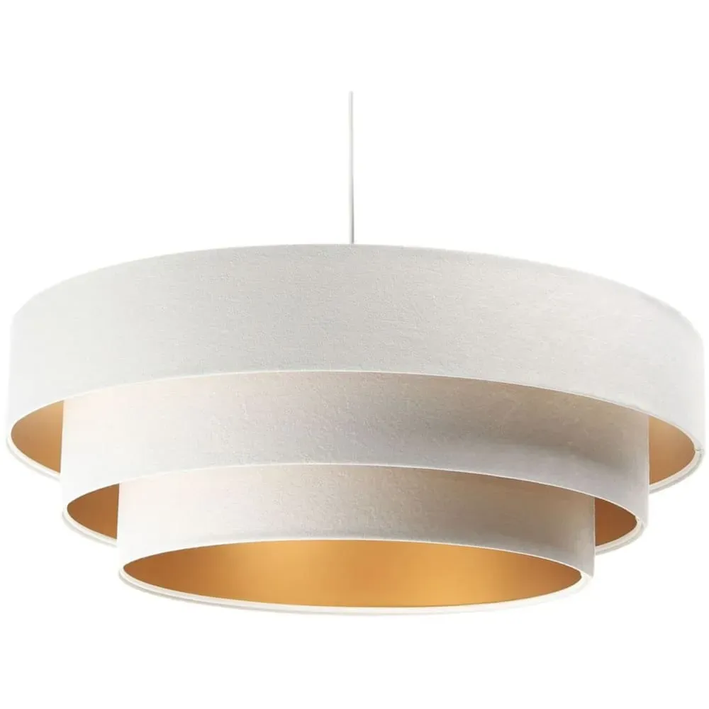 Suspension Tissu Blanc 60x60x25 cm