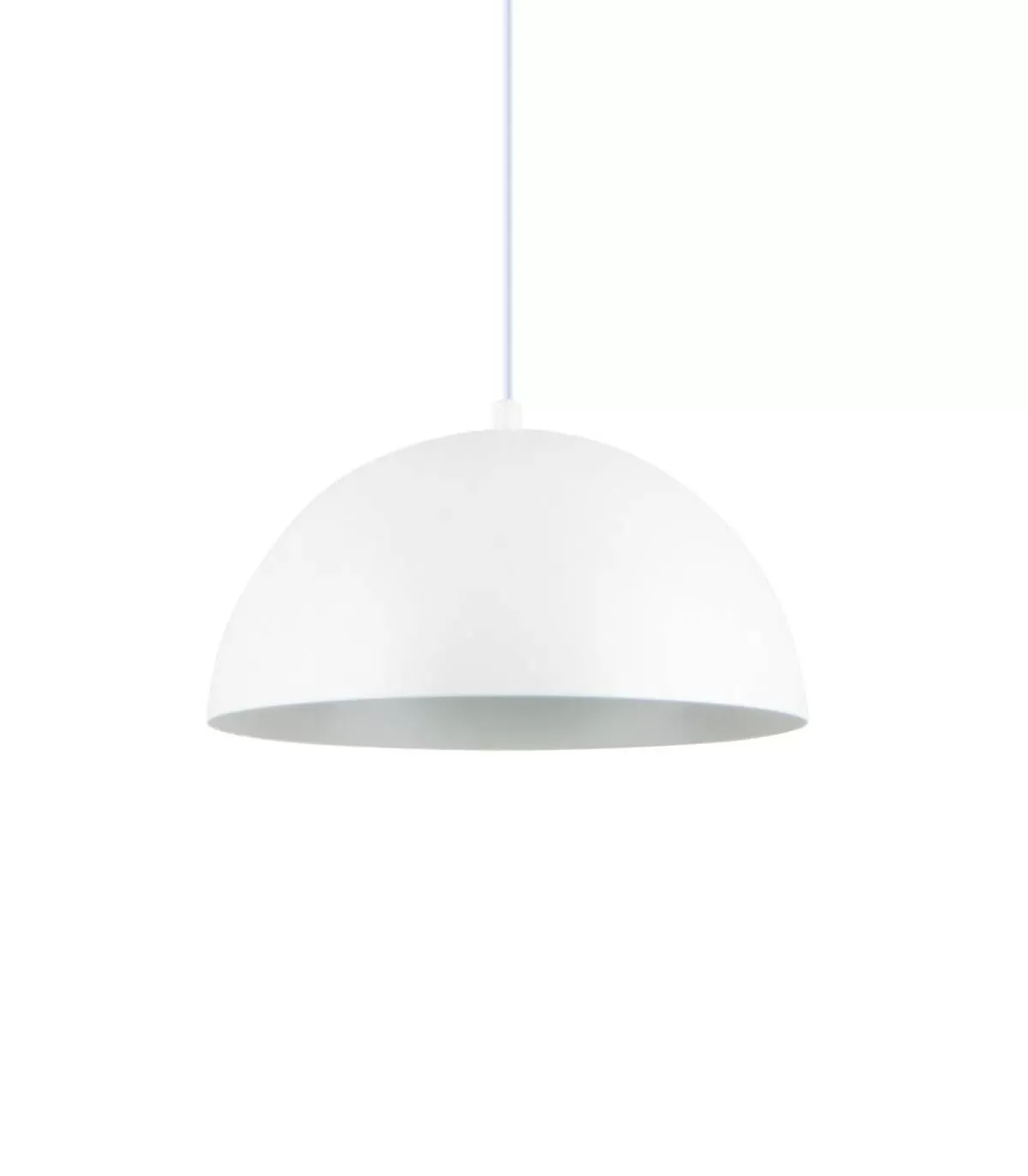 suspension en métal blanc, d. 30 cm