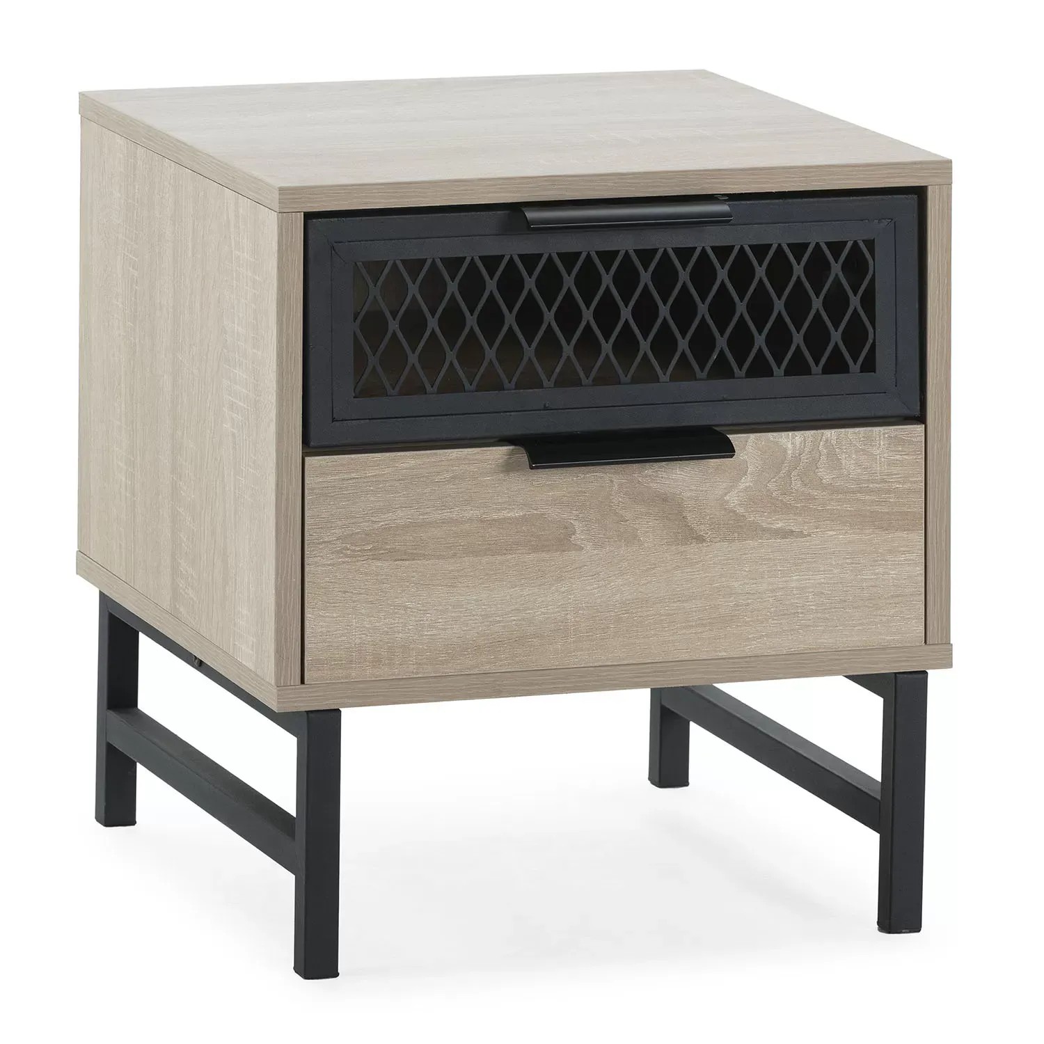 Table de chevet 1 porte 1 tiroir coloris bois