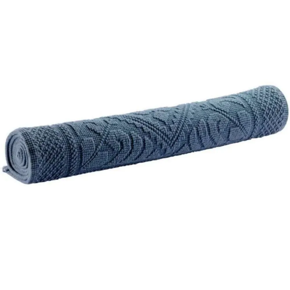 Tapis de bain en Coton bleu 54x64 cm