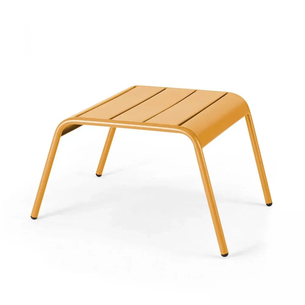 Repose pied en métal jaune