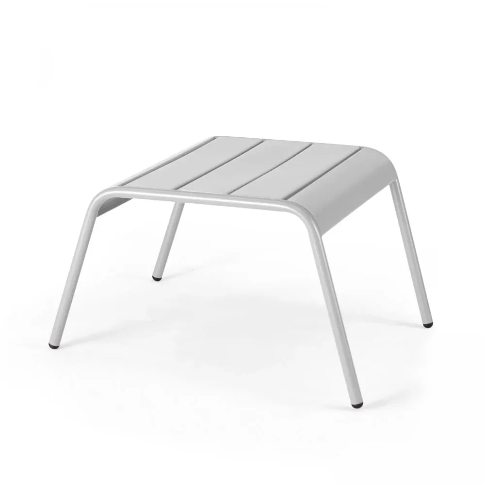 Repose pied en métal blanc