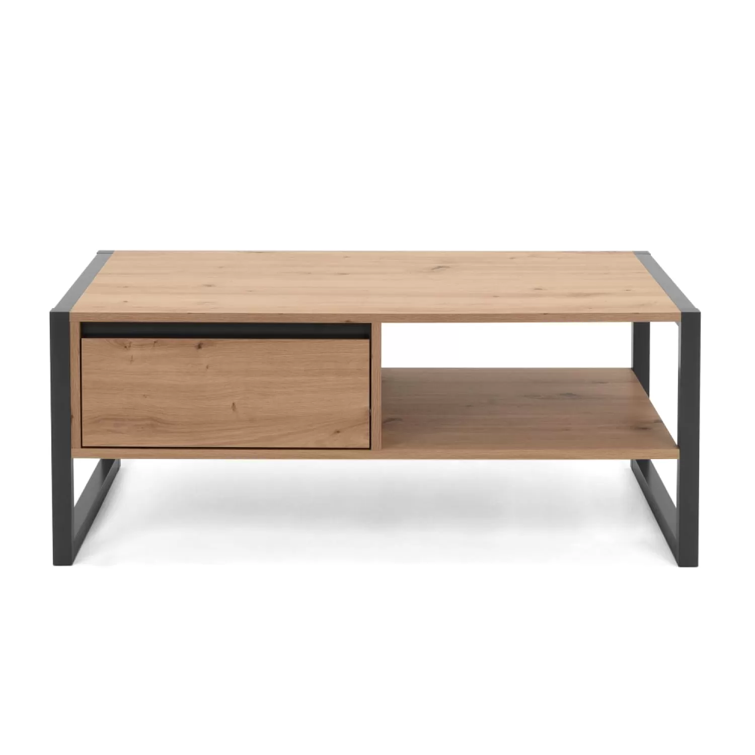 Table basse industrielle avec tiroir