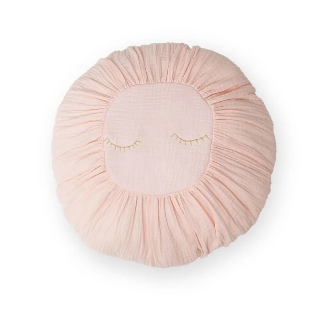 Coussin en coton rose 11x35x35cm