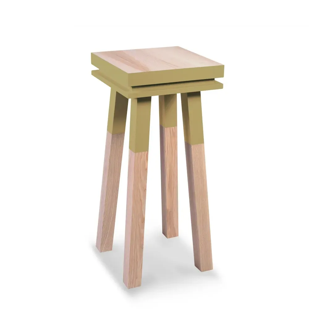 Stèle Guéridon plateau 40 cm, 100%  frêne massif