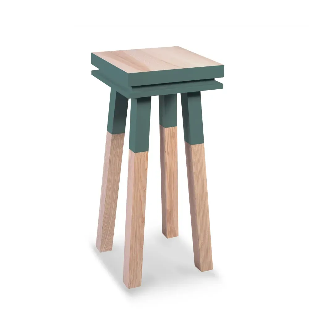 Stèle Guéridon plateau 40 cm, 100%  frêne massif