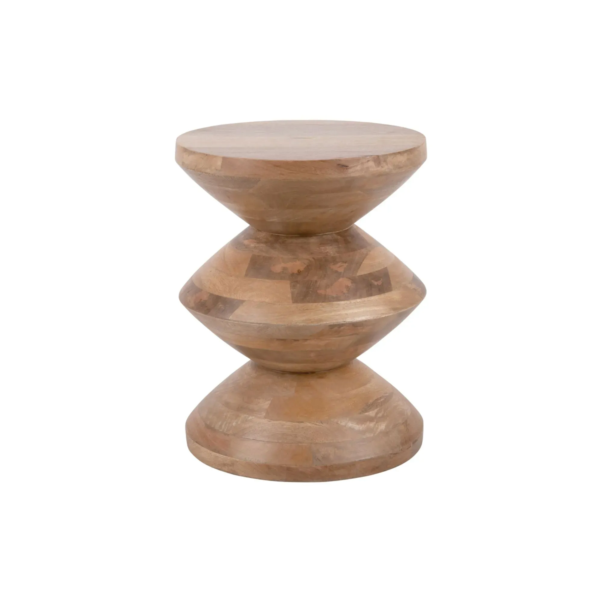 Table d'appoint fer naturel 35x35x46cm