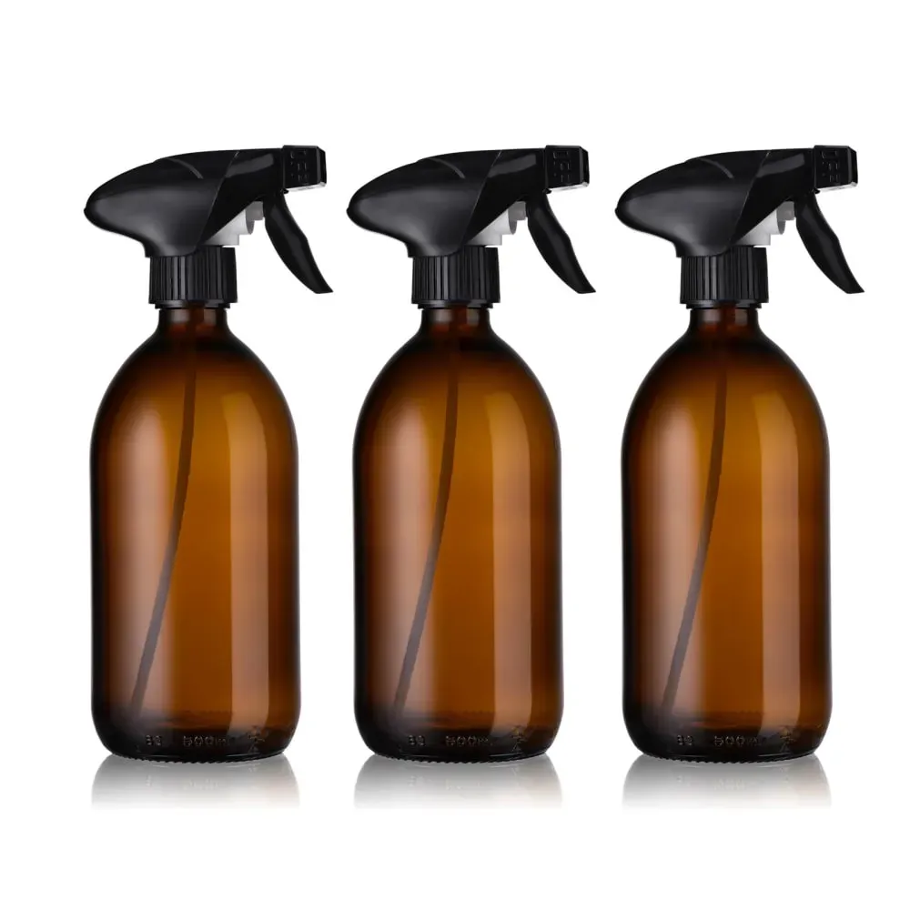 Pack 3 flacons sprays vaporisateurs 500ml ambré