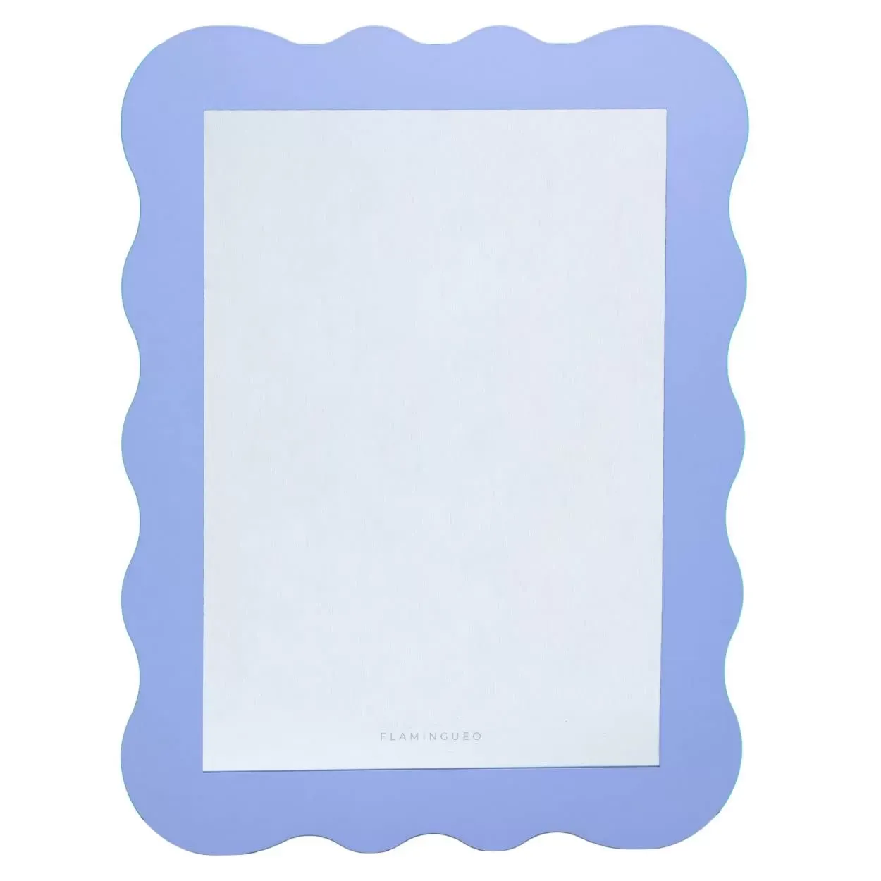 Miroir Mural Asymétrique Métal 65x50x2,5cm Bleu