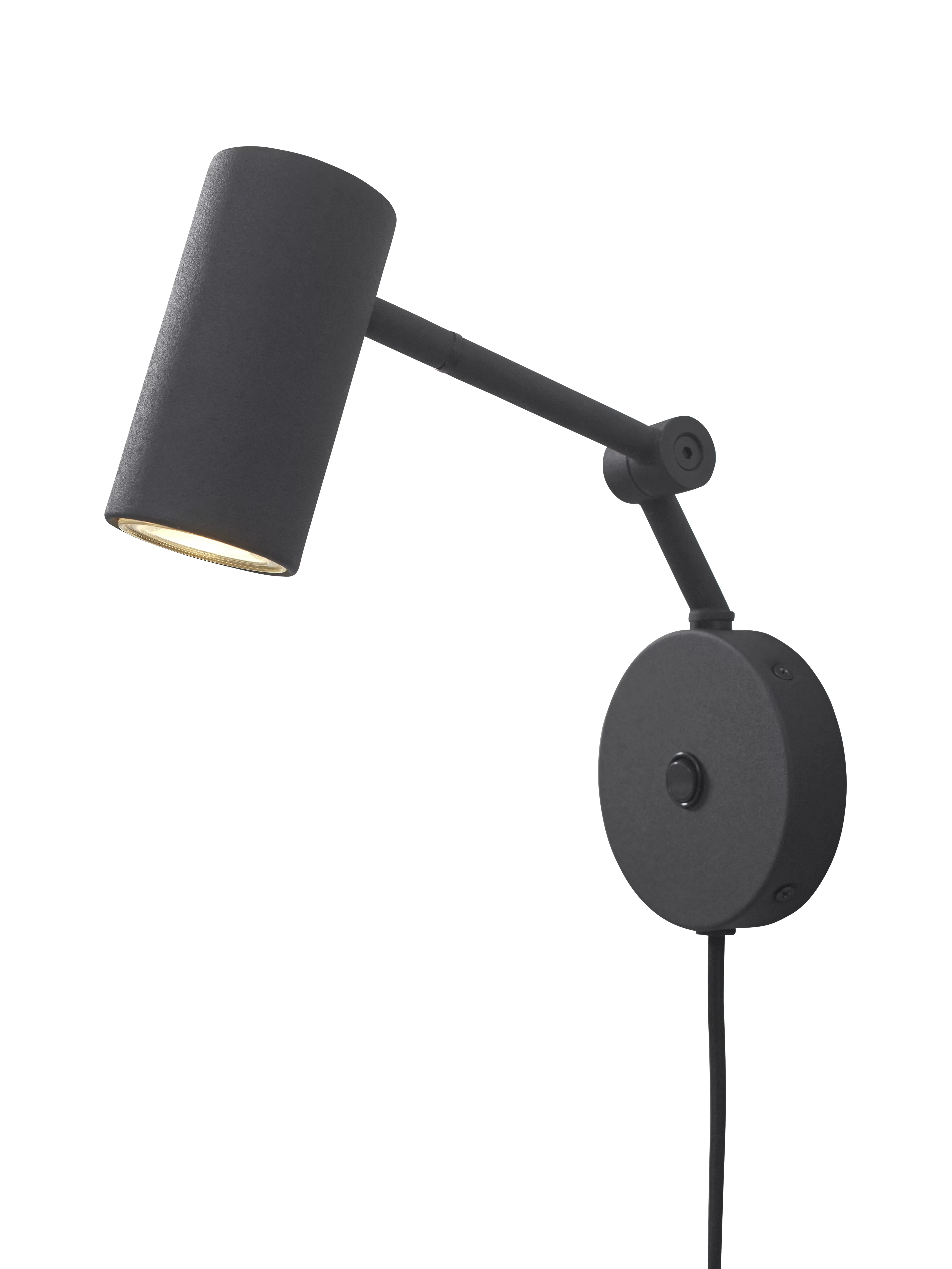 Applique métal noir 10.5x21.5x18cm