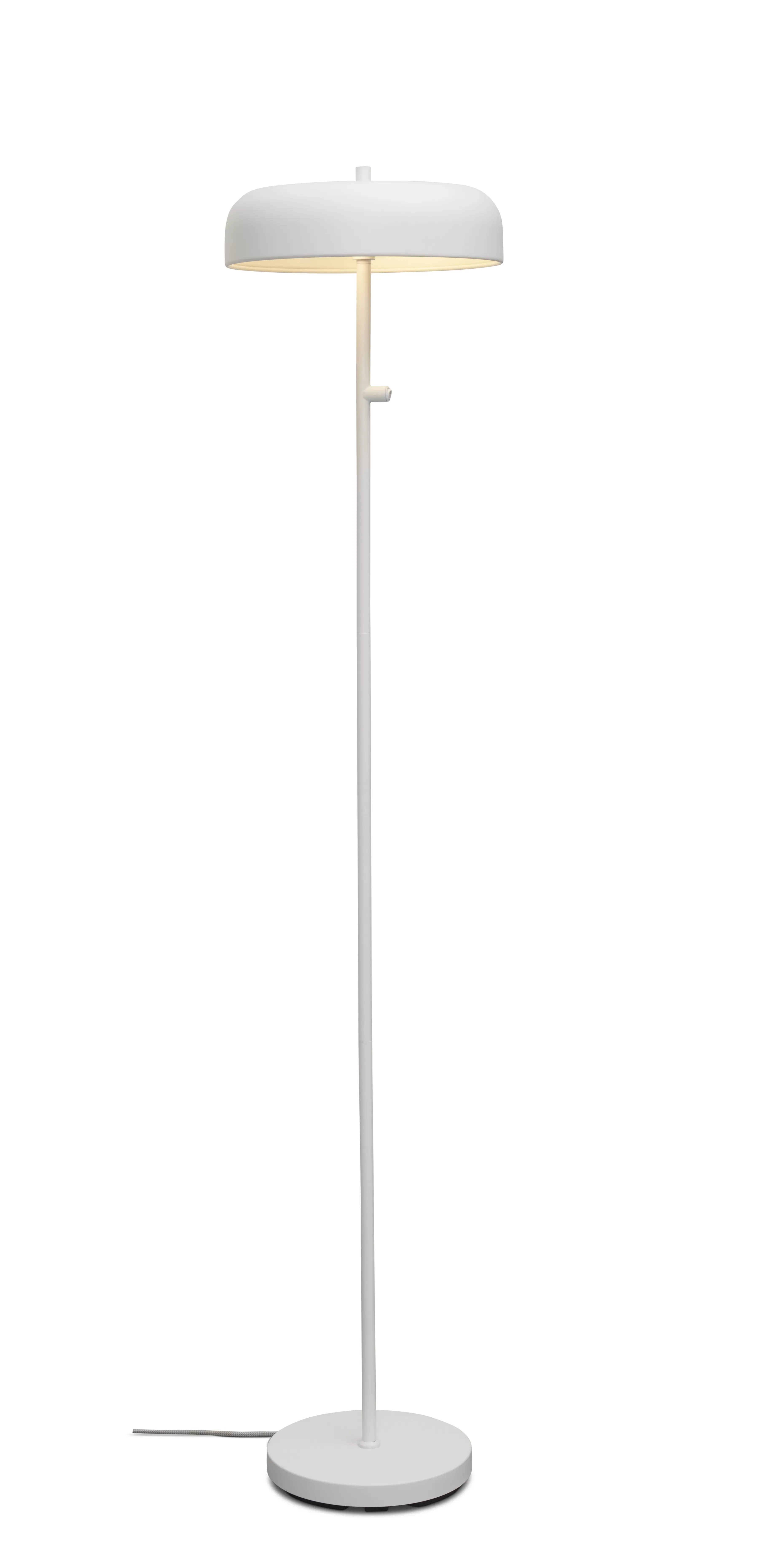 Lampadaire métal blanc Ø30cm