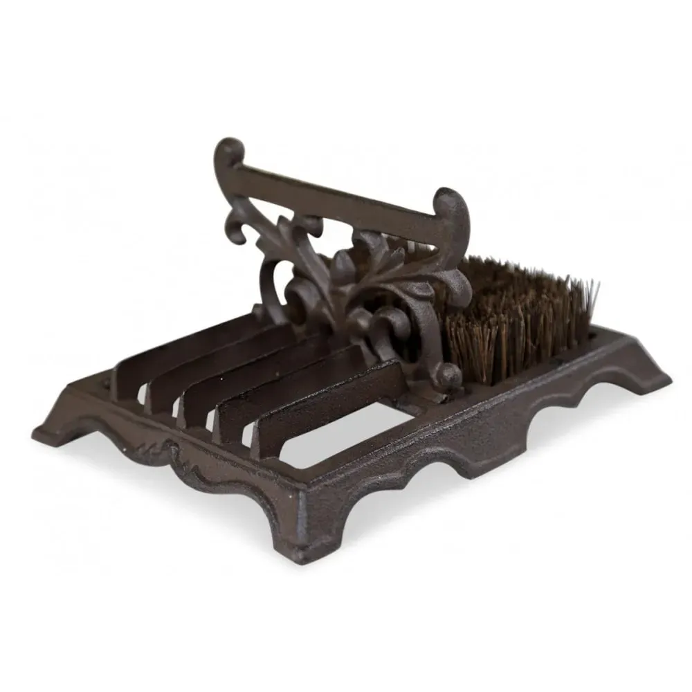 Gratte-pied fonte marron