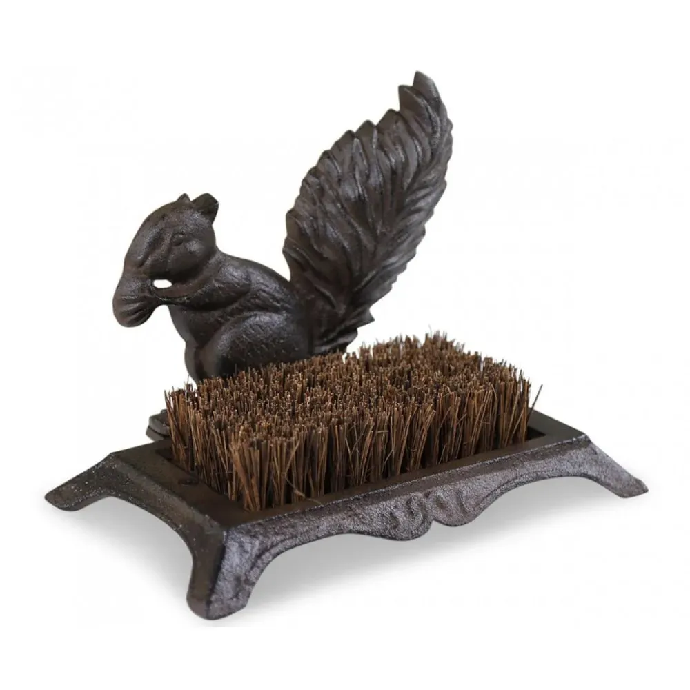 Gratte-pied fonte marron