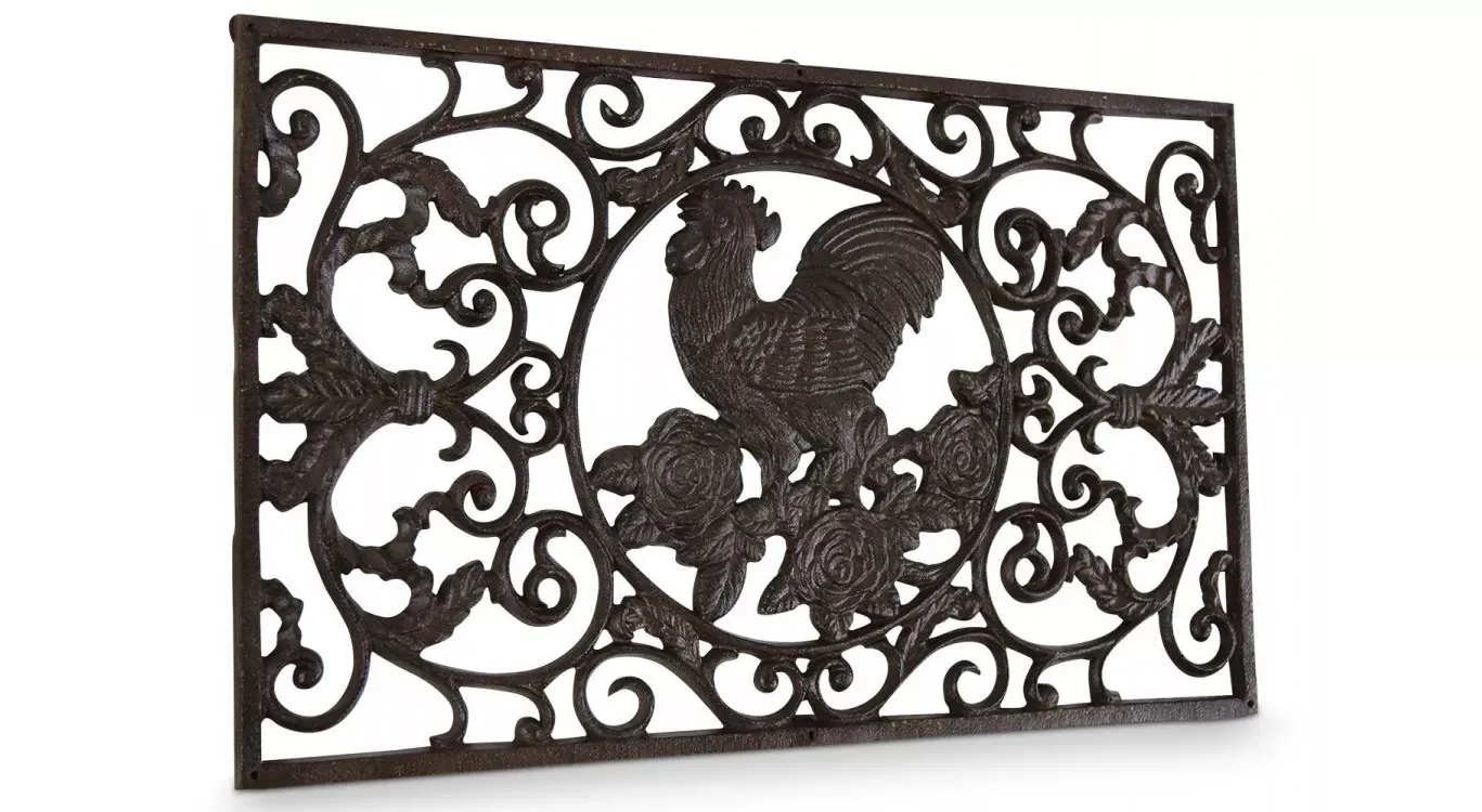 Paillasson rectangulaire fonte marron