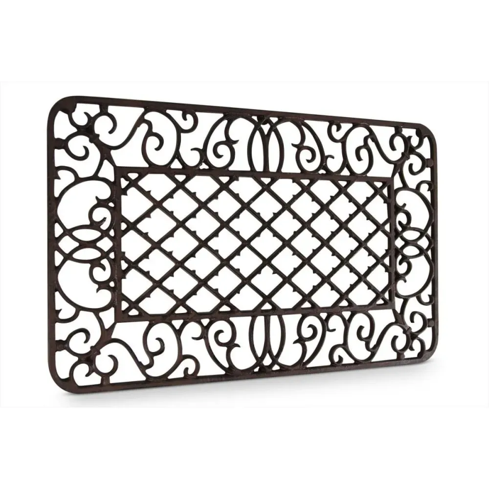 Paillasson rectangulaire fonte marron