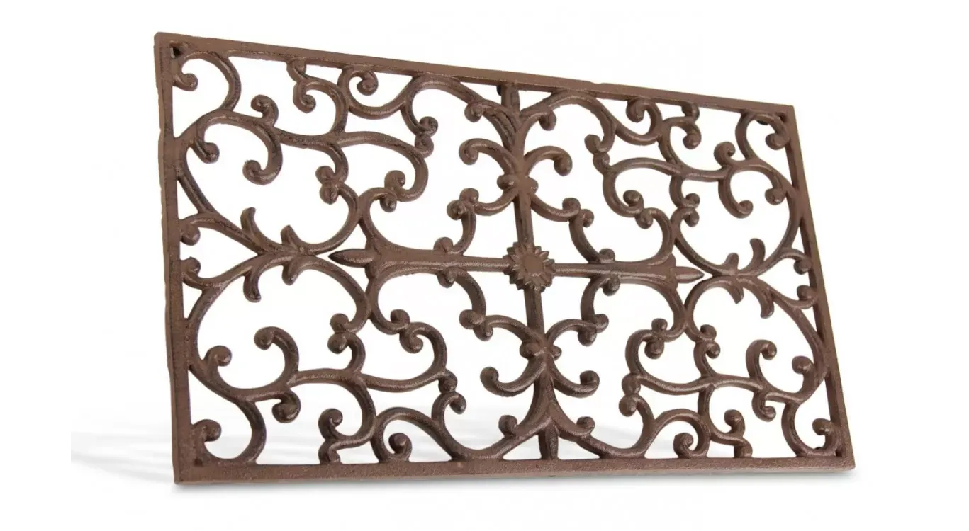 Paillasson rectangulaire fonte marron