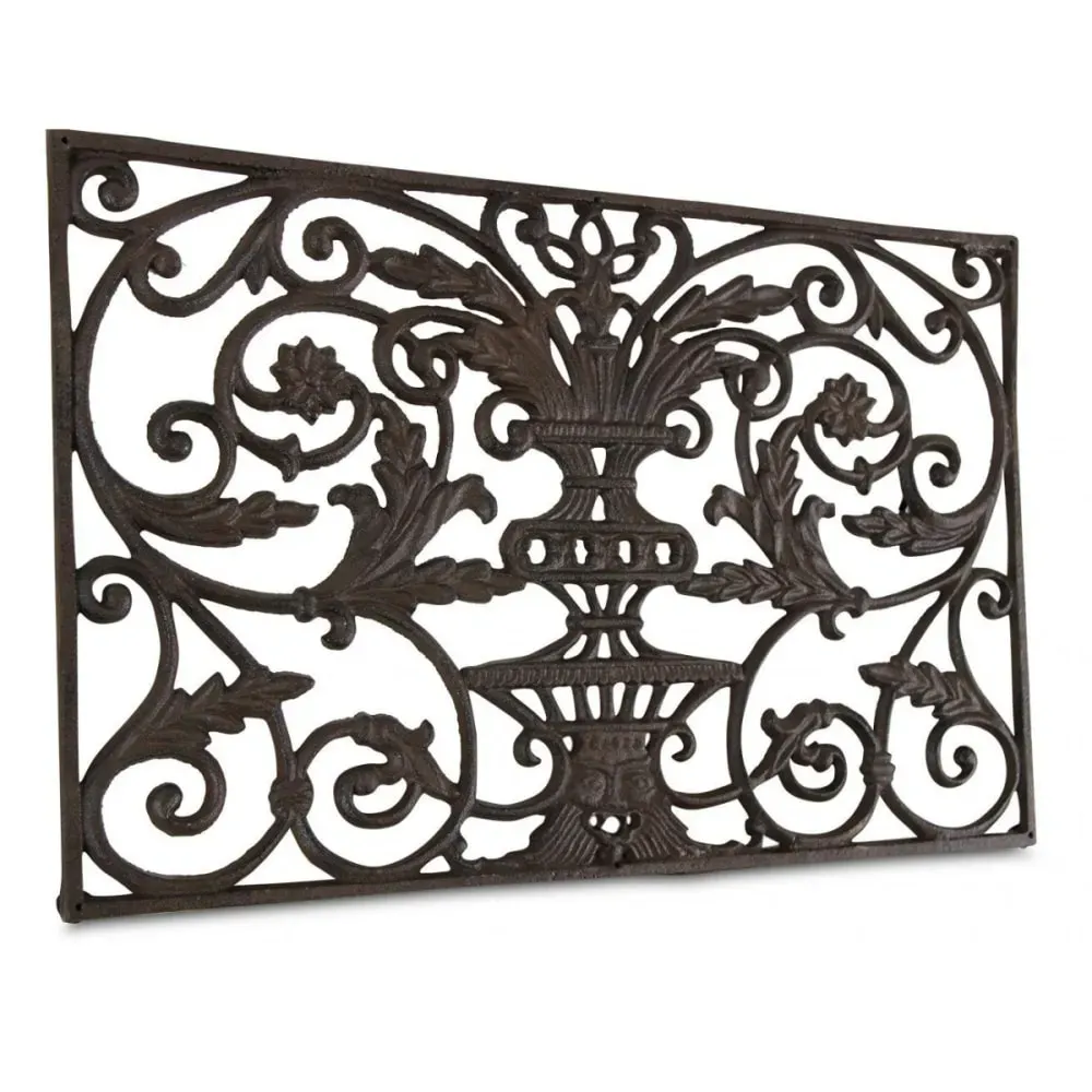 Paillasson rectangulaire fonte marron