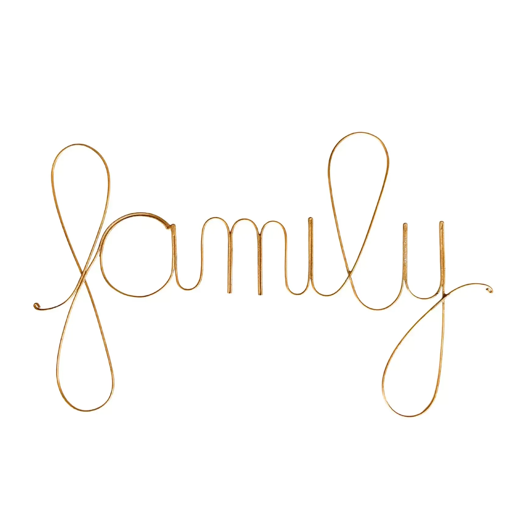 Mot fil de laiton doré ''family'' métal doré 0.5 x 24