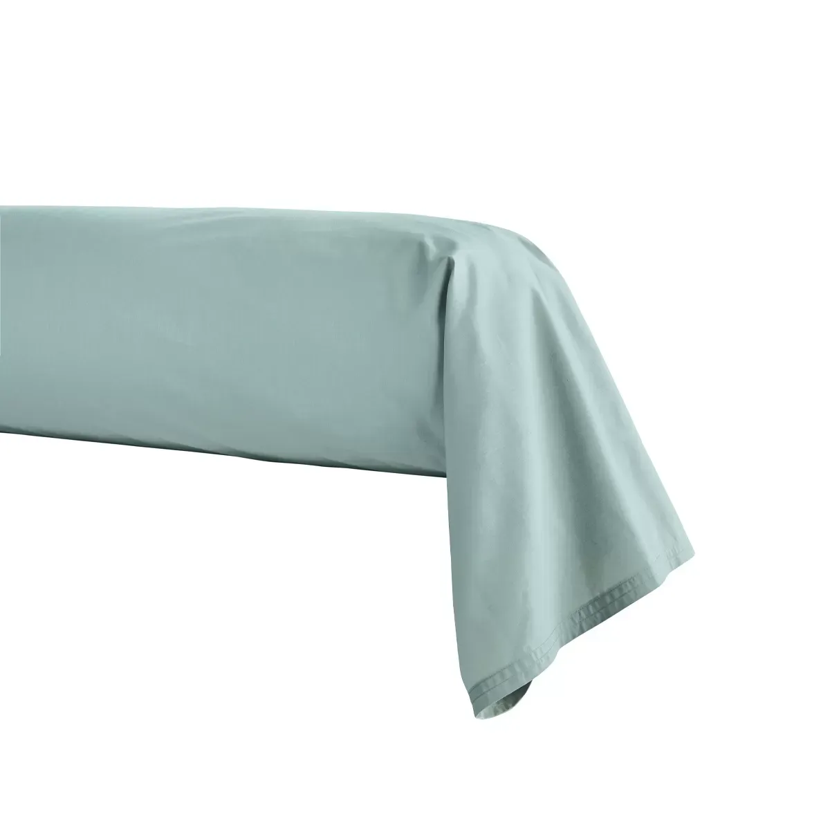Taie de traversin en percale de coton bleu archipel 43x190