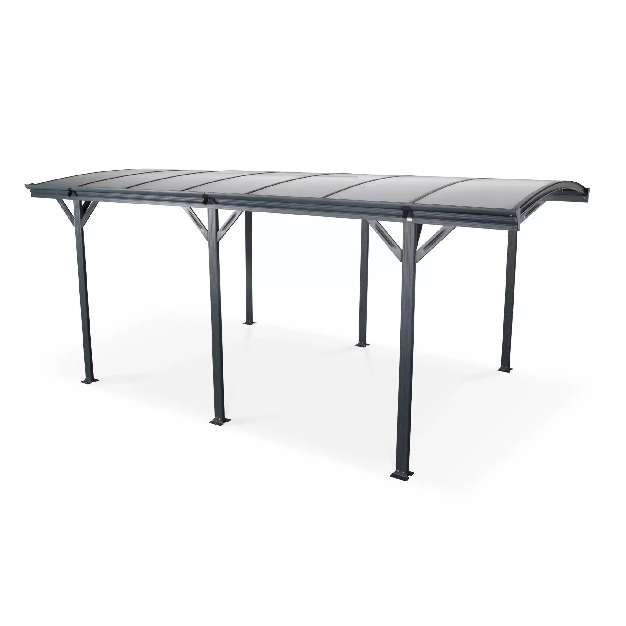 Carport de 15m² en aluminium anthracite