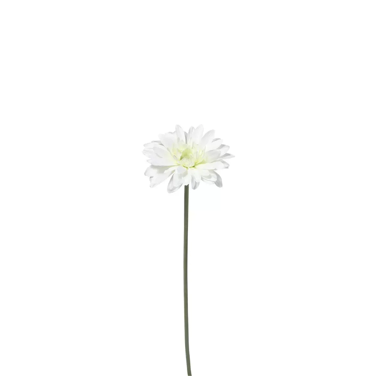 Tige de gerbera artificielle blanche H59