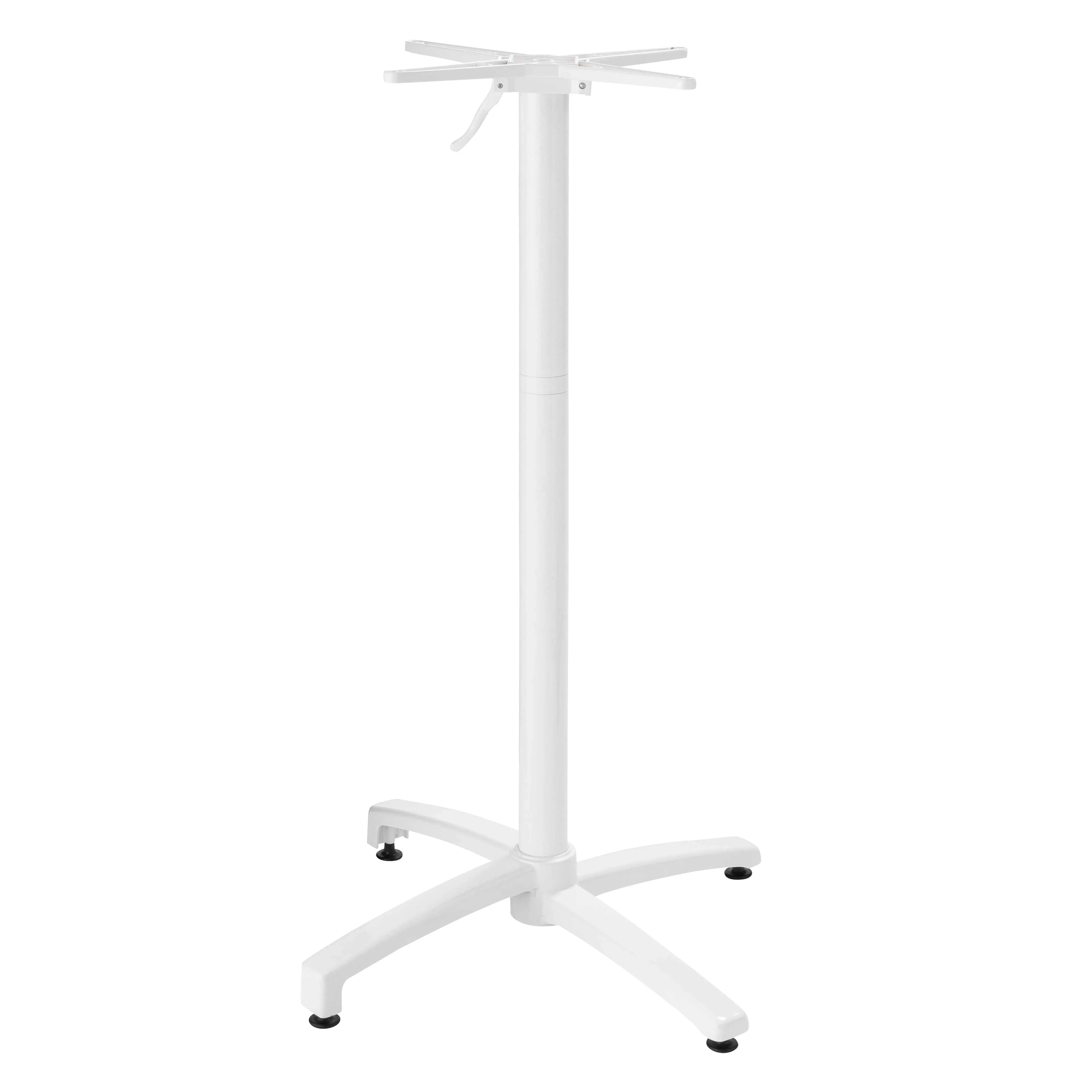 Pied pour table avec système inclinable 108cm en aluminium blanc Klipo