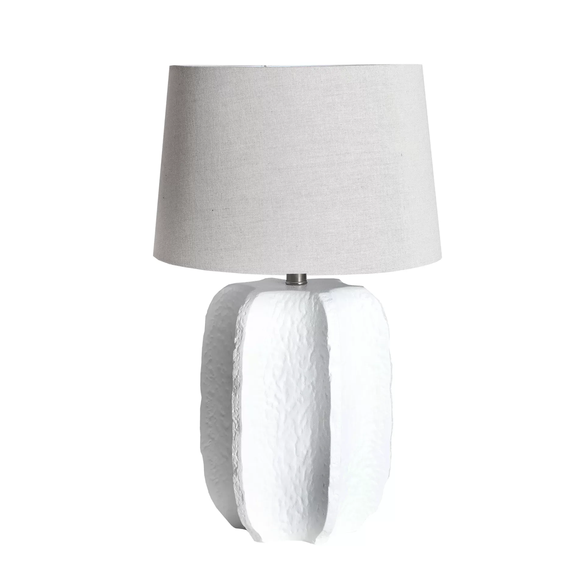 Lampe de salon en céramique blanc  en 38x38x65 cm - lot de 2