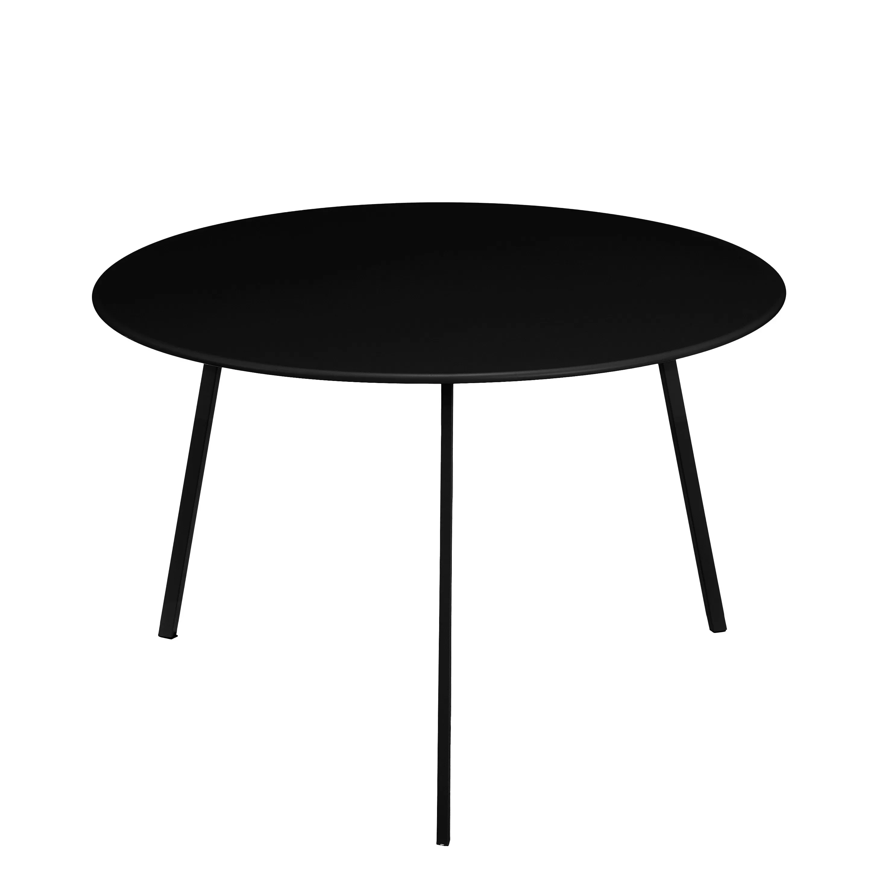 Table d'appoint extérieure noir fer h38xl58xl58cm