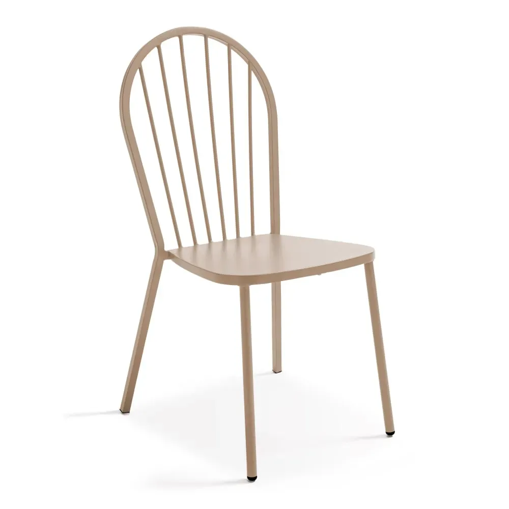 Chaise bistrot en métal taupe