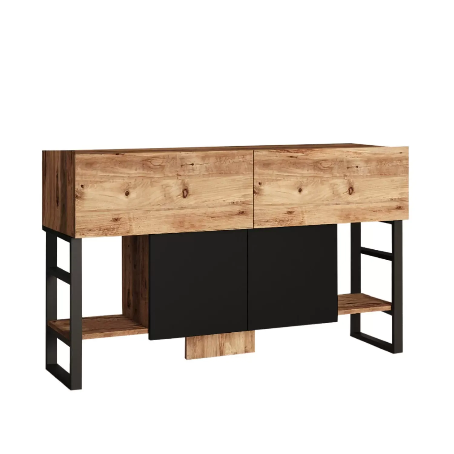 Console avec rangements style industriel