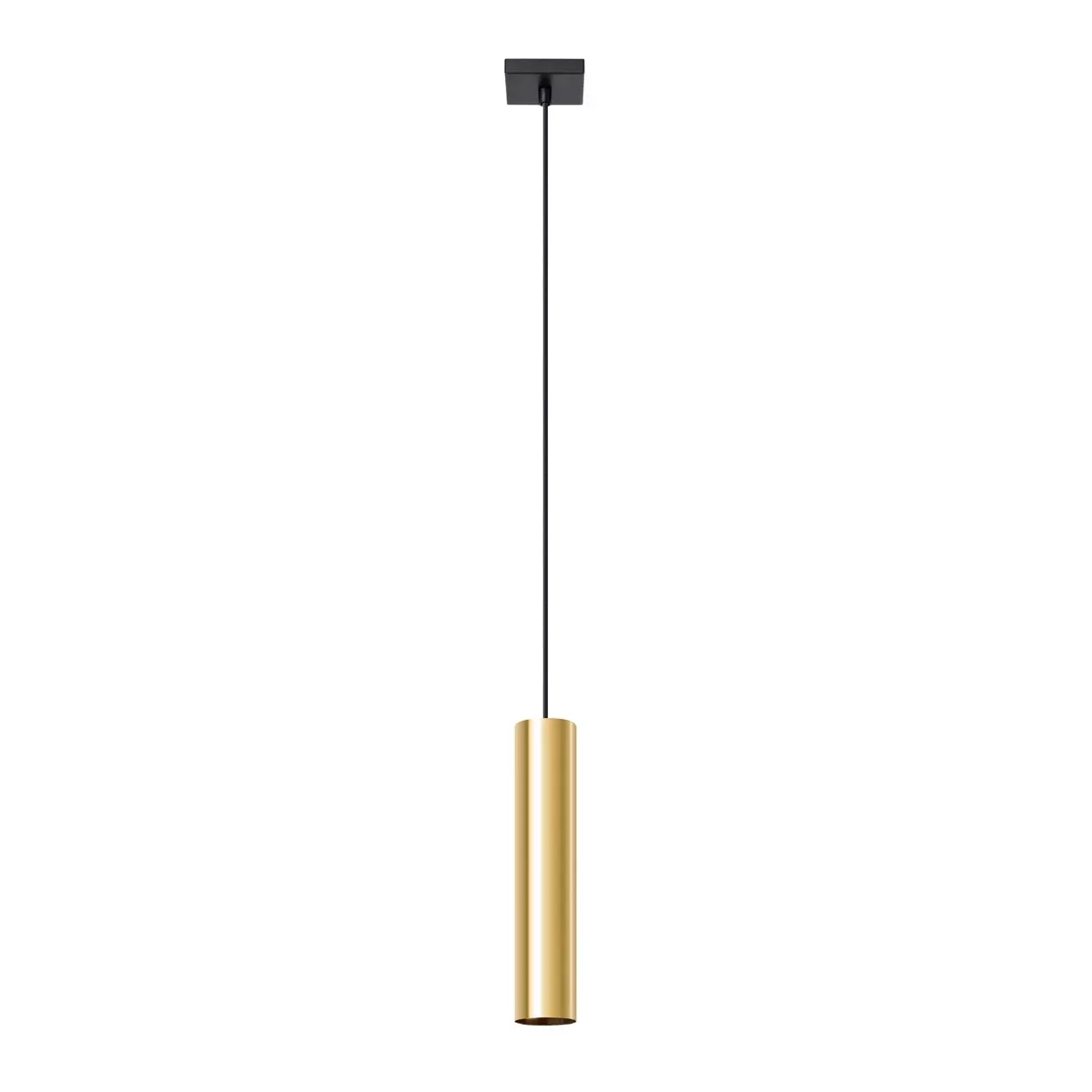 Lampe suspendue acier éclat H 36 cm