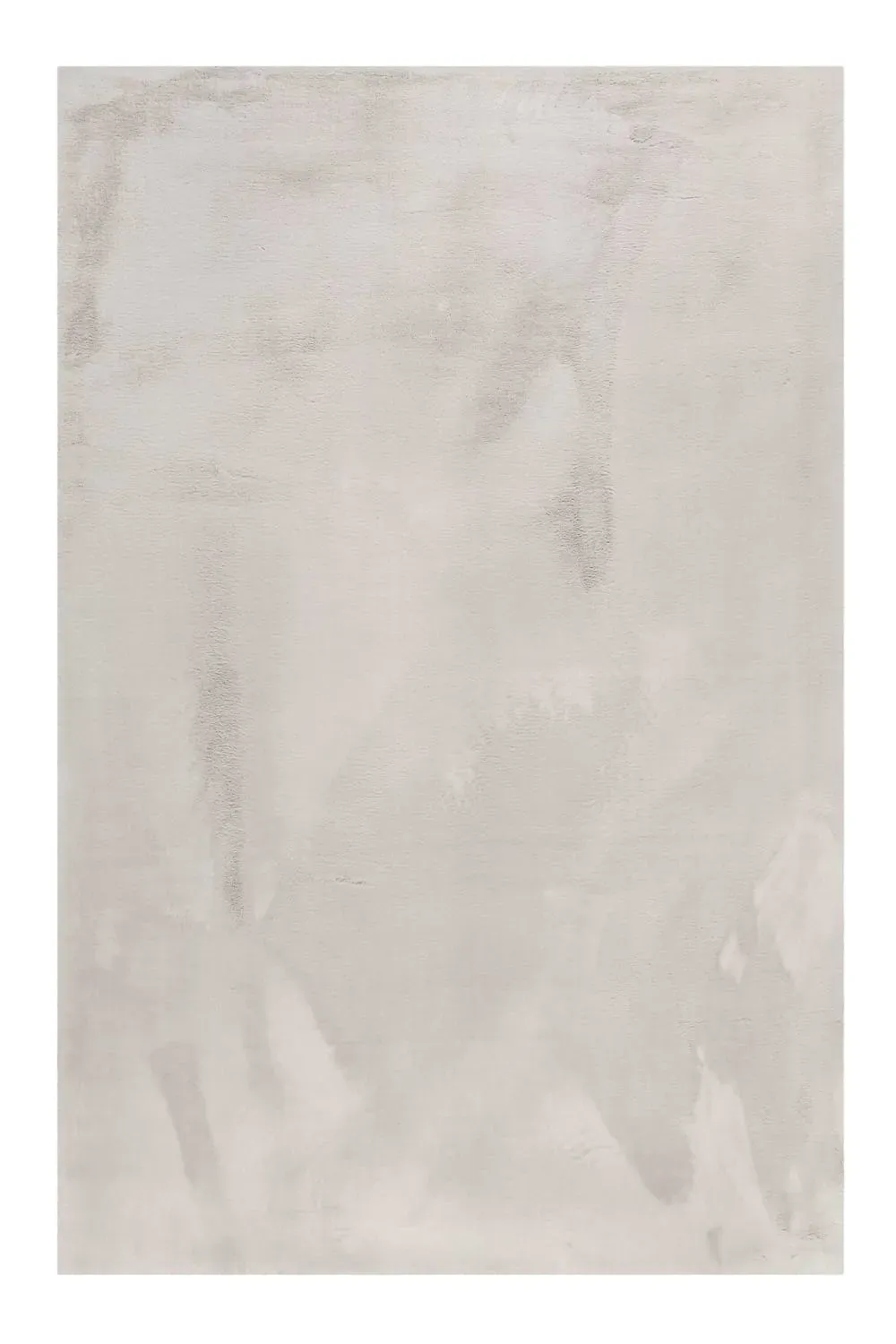 Tapis effet peau de lapin doux tufté gris pour salon, chambre 60x90