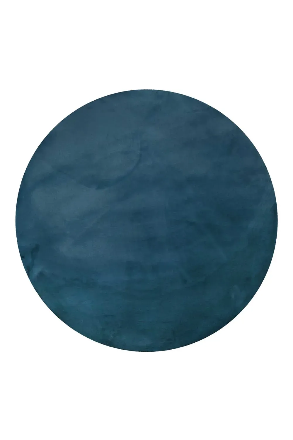 Tapis effet peau de lapin doux tufté pétrole pour salon 200 rd.