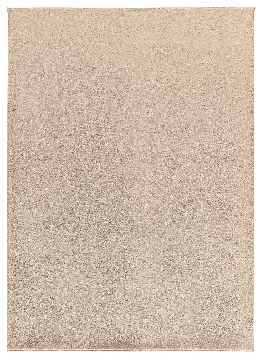 Tapis descente de lit lavable beige antidérapant 60x100 cm