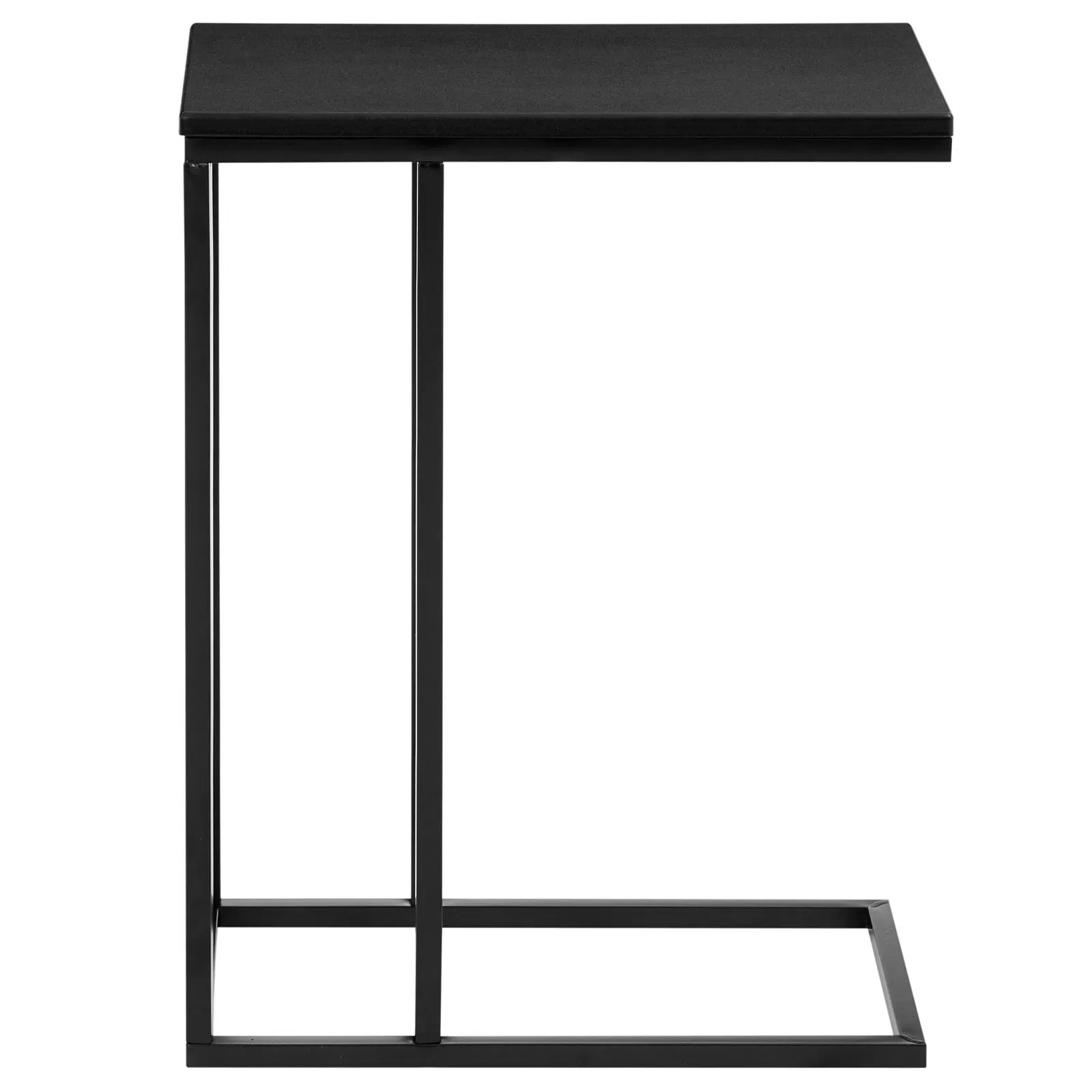 Table d'appoint avec plateau en méal, noir