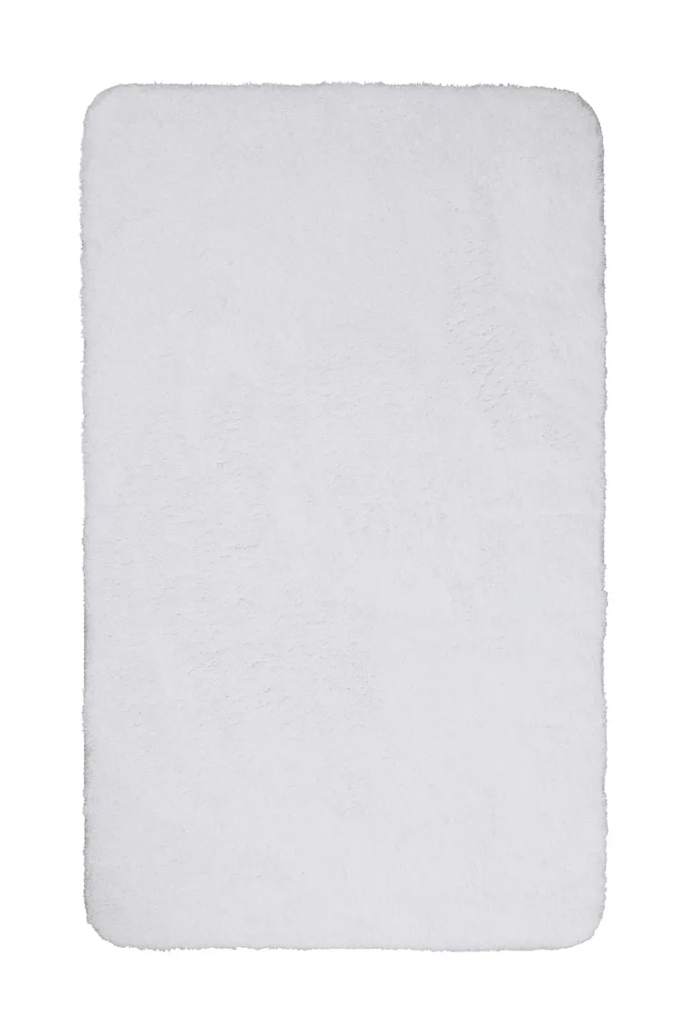 Tapis de bain doux blanc uni 55x65