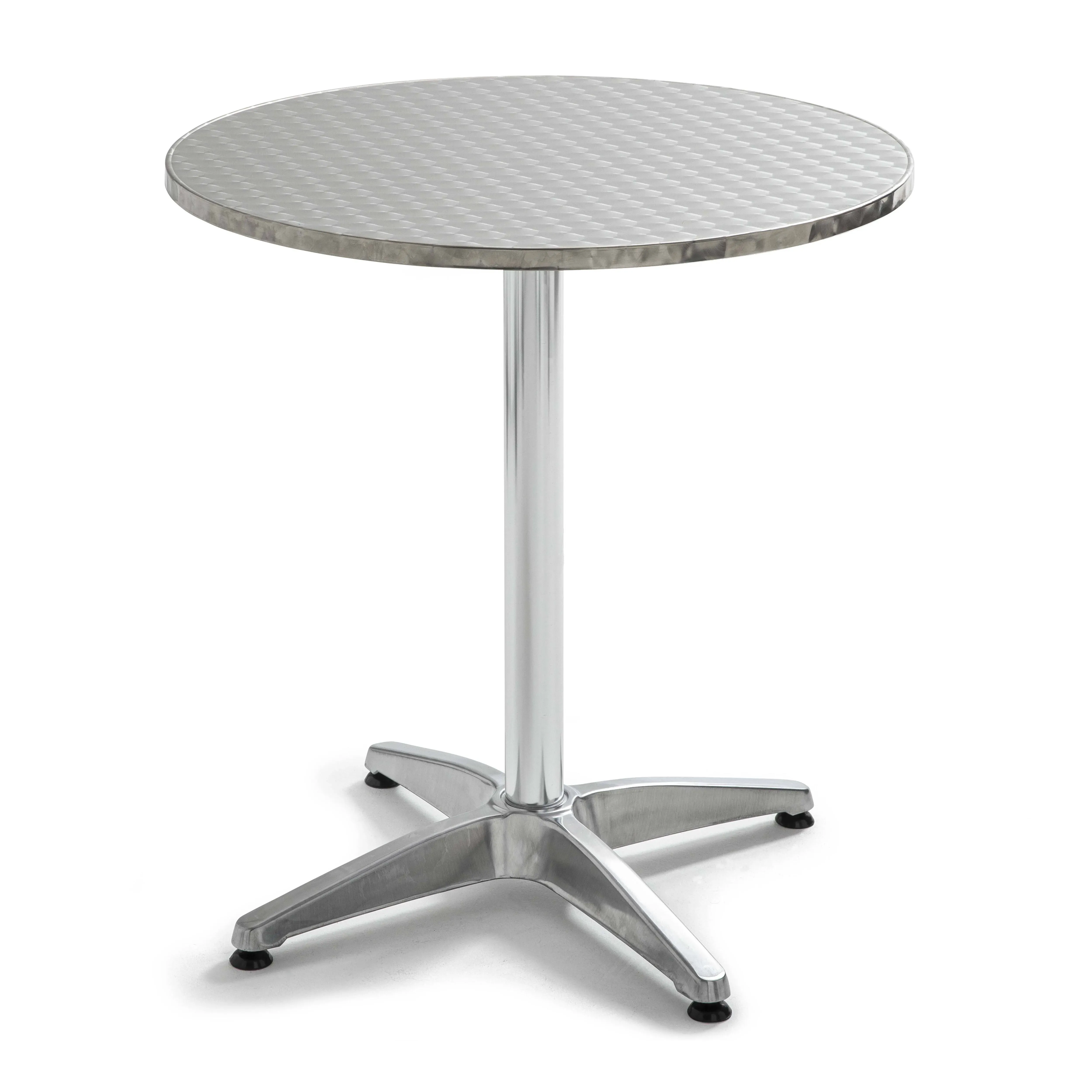 Table bistrot ronde en aluminium