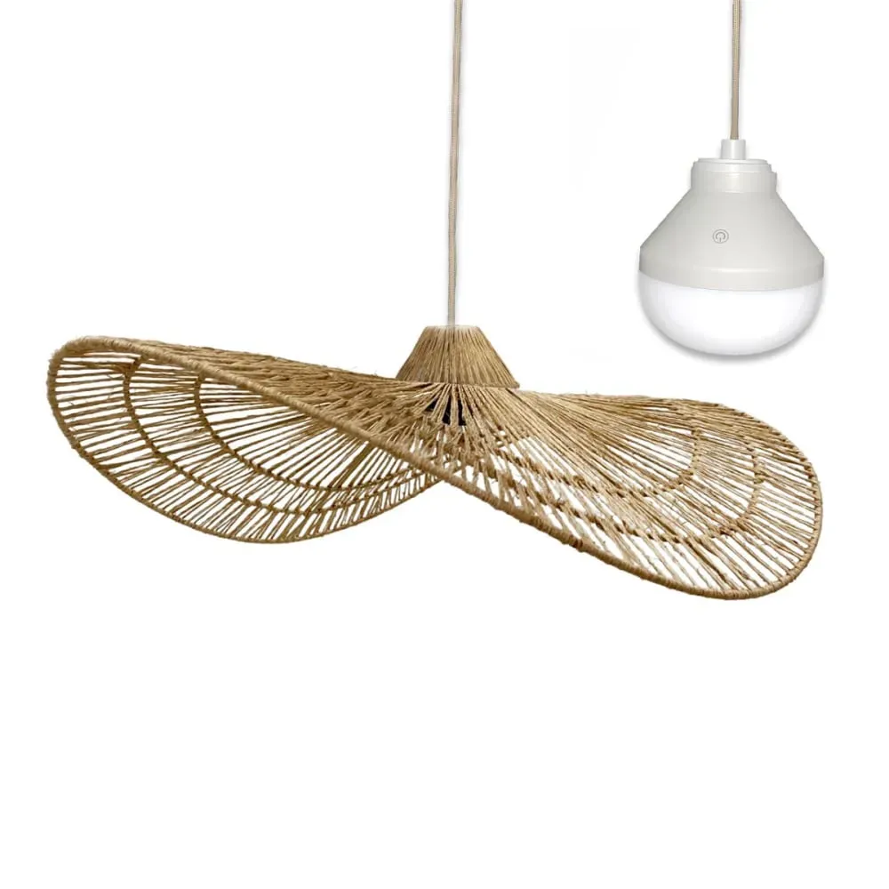 Suspension sans fil Jute Beige D63CM