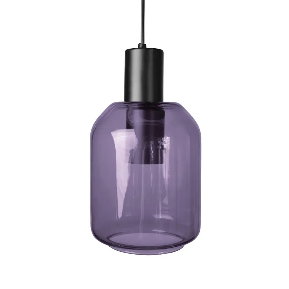 Suspension  métal,Violet ,H 100xD14x P 14cm