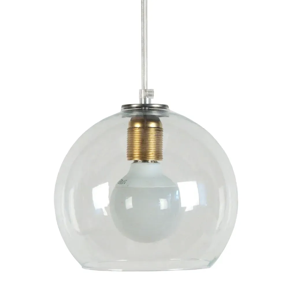 Suspension  verre,Aluminio,H77xD19xP19cm