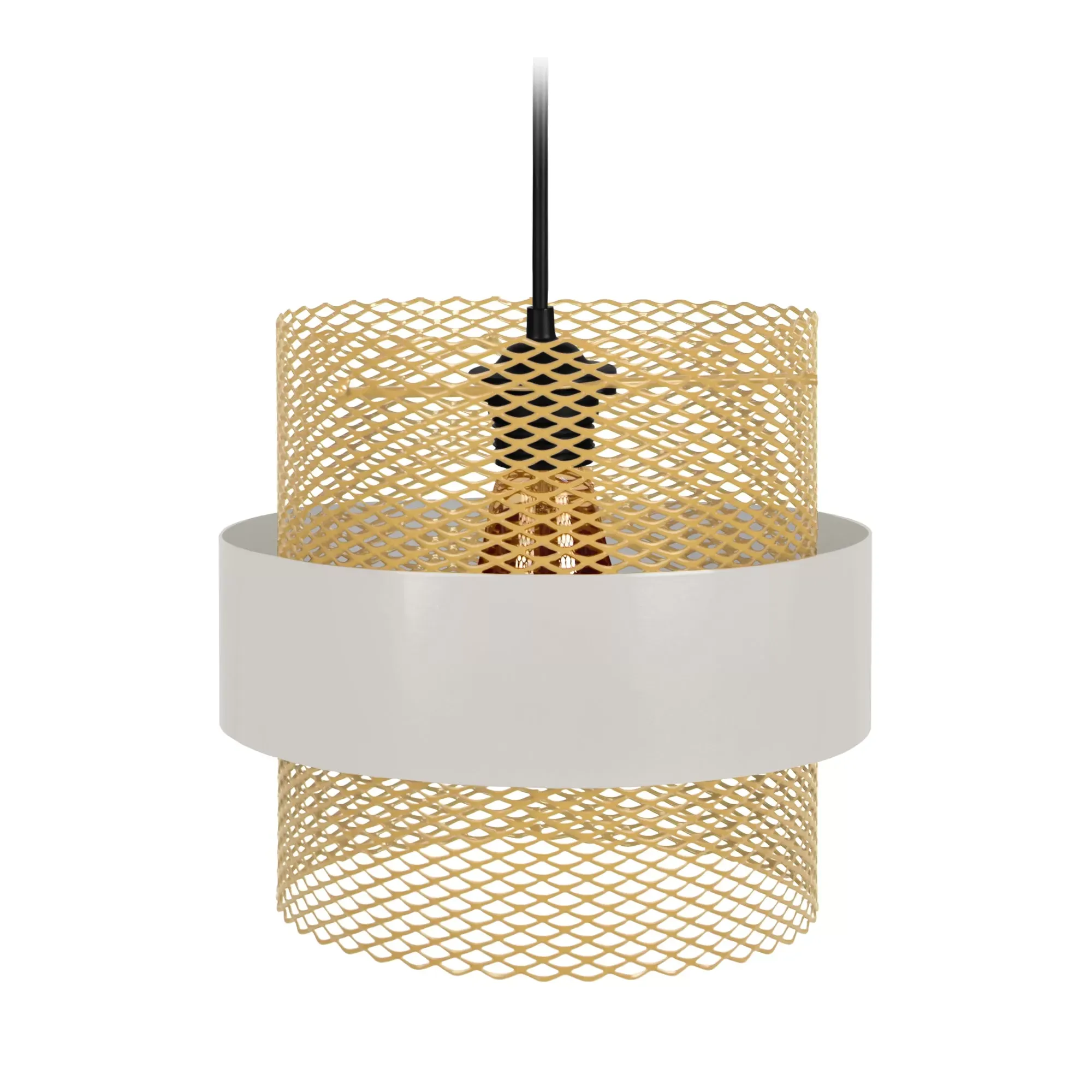 Suspension  métal,Blanc   ,H 85x D27xP27cm