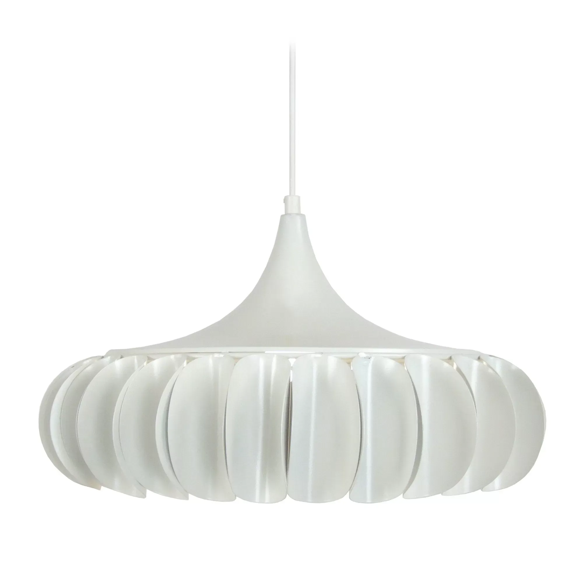 Suspension  métal,Blanc , H 80x D40xP40cm